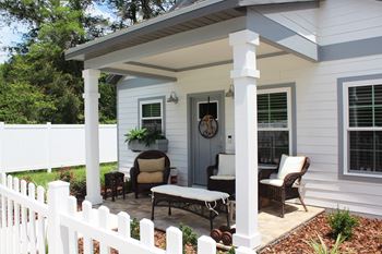 Covered front and back patios
